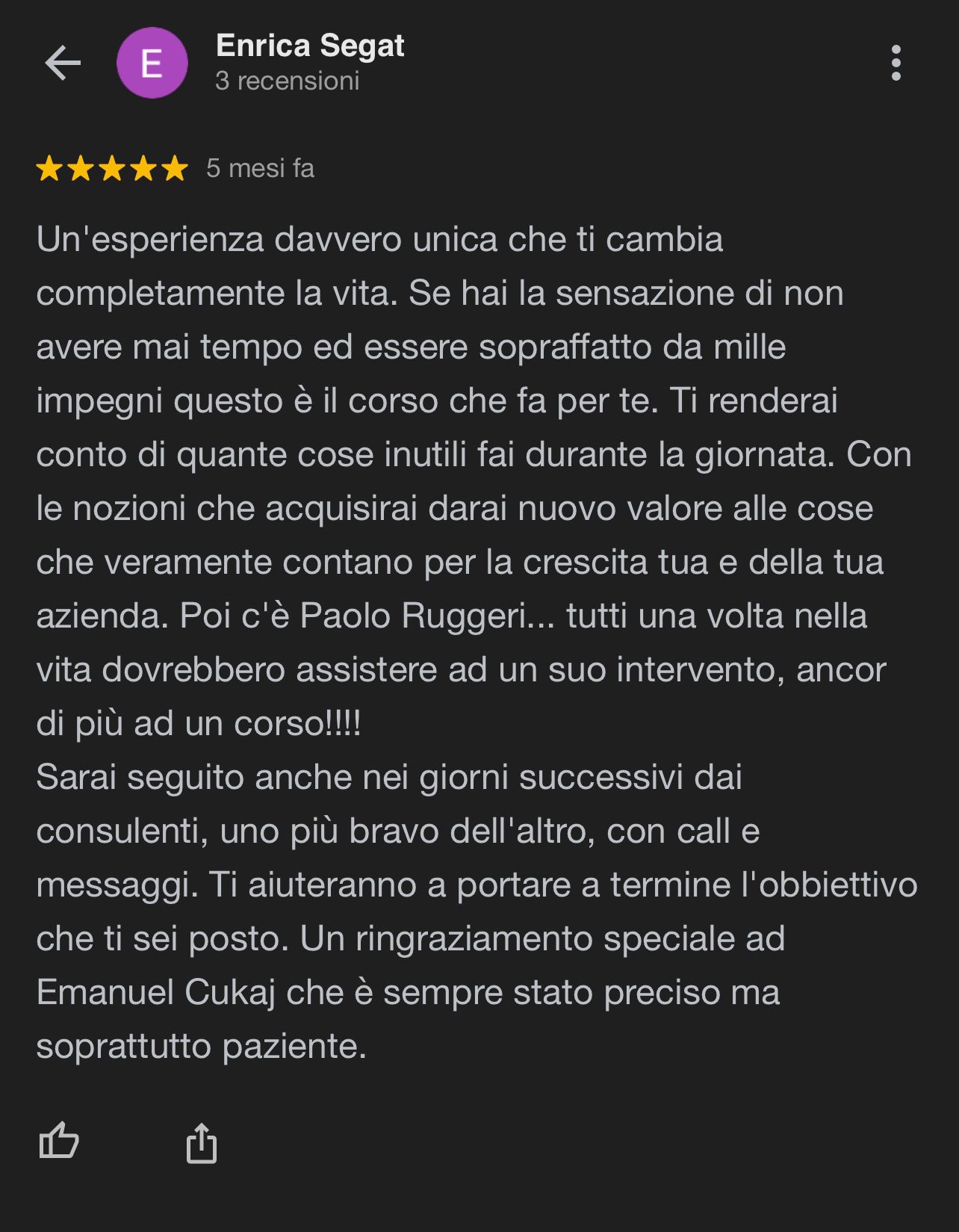 Recensione Imprenditore Investitore